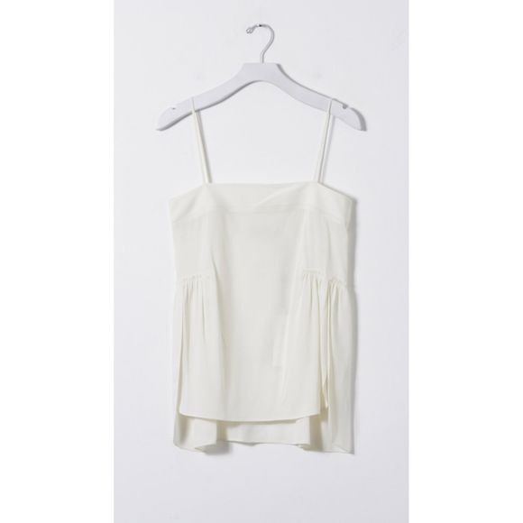 Helmut Lang Ecru Hi/Low Spaghetti Strap Ca… - Picture 5 of 15